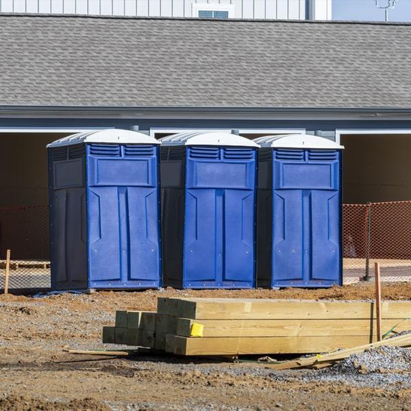 Heavy-duty construction site porta potty in Lower Merion, Pennsylvania